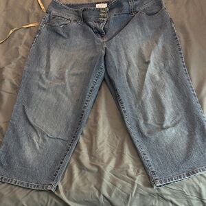 Ann Taylor Classic Blue Cropped Jeans